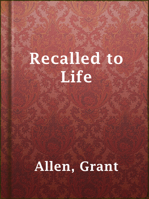 Cover image for Recalled to Life